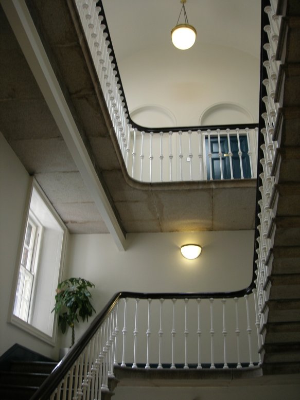 Stairs to the genealogical room